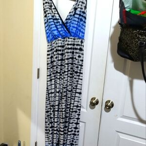 Ashley Stewart halter top Tie Dye style jumper size 18/20, tall girl friendly